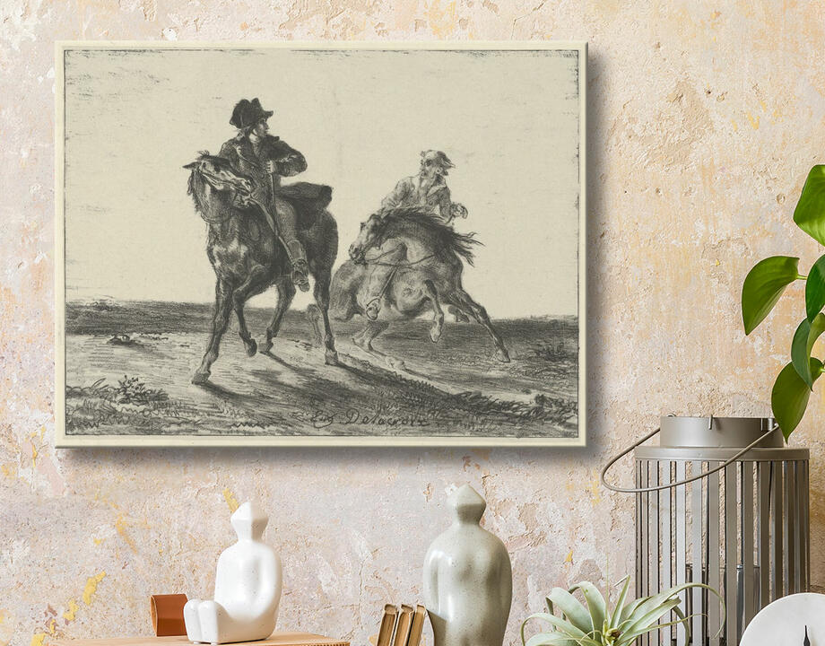 Eugène Delacroix : Steenie ou Redgauntlet poursuivi par un gobelin à cheval