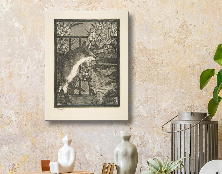 Edouard Manet : Chat et fleurs