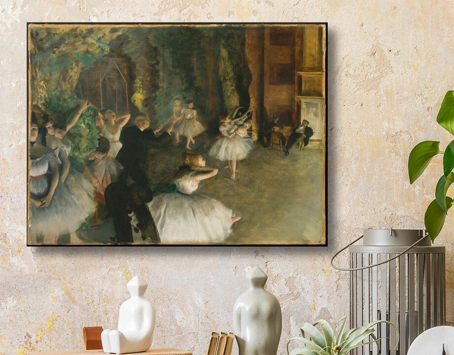 Edgar Degas : La répétition du ballet sur scène