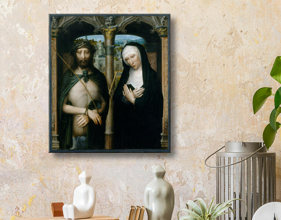 Adriaen Isenbrant : Le Christ couronné d'épines (Ecce Homo) et la Vierge en deuil