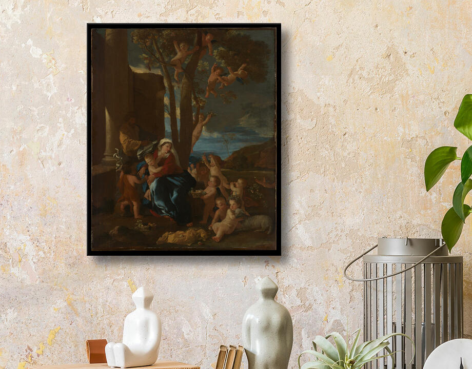 Nicolas Poussin : La Sainte Famille avec saint Jean-Baptiste