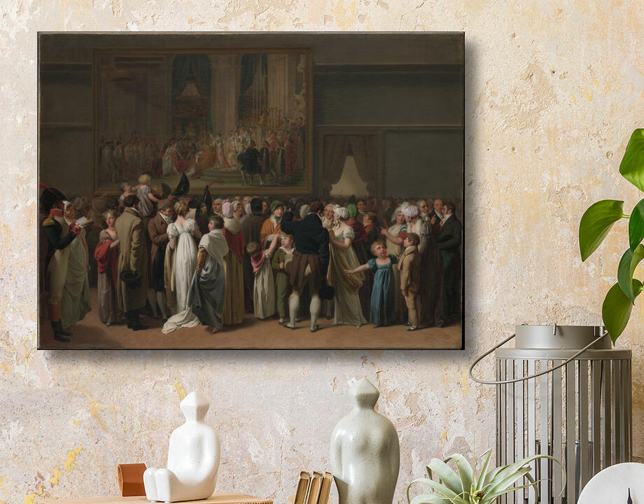 Louis Léopold Boilly : Le public regarde le « Couronnement » de David au Louvre