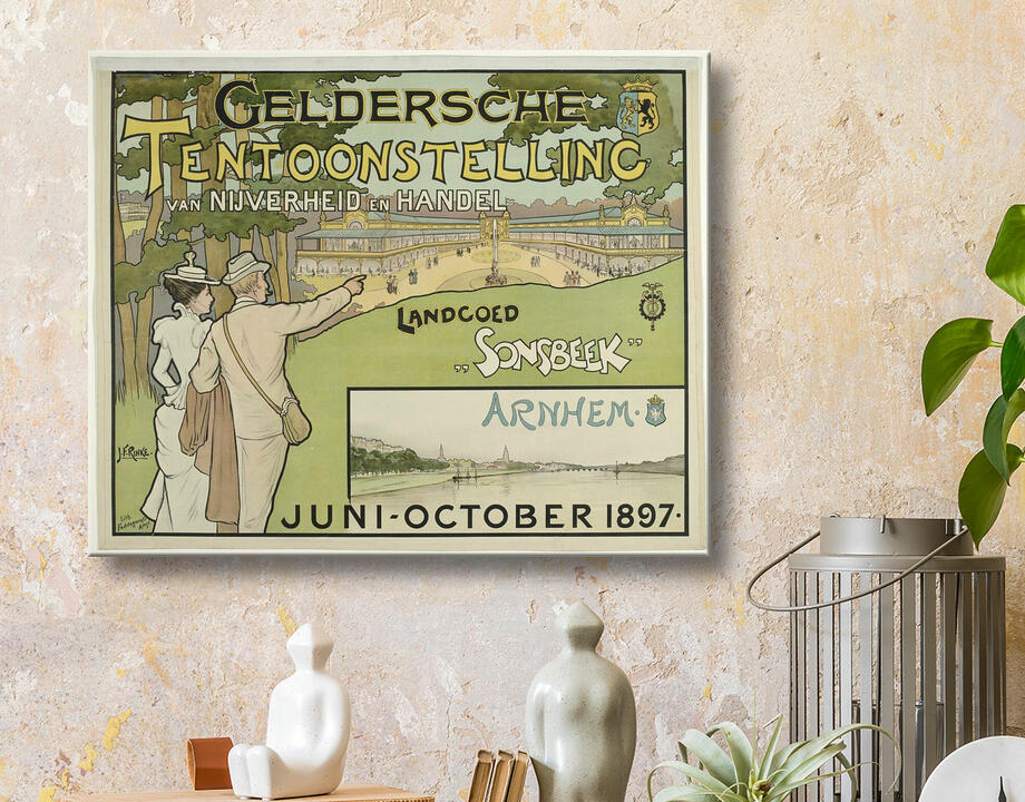 Jan Rinke : Salon de l'industrie et du commerce de Gueldre. Domaine de Sonsbeek juin-octobre 1897.