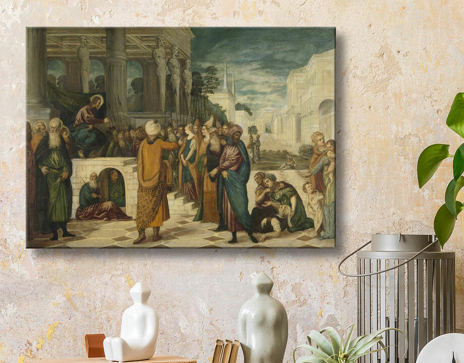 Jacopo Tintoretto : Le Christ avec la femme adultère