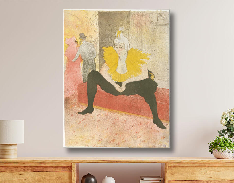 Henri de Toulouse-Lautrec : La Clowness assise (Mademoiselle Cha-u-ka-o) (de la série Elles)