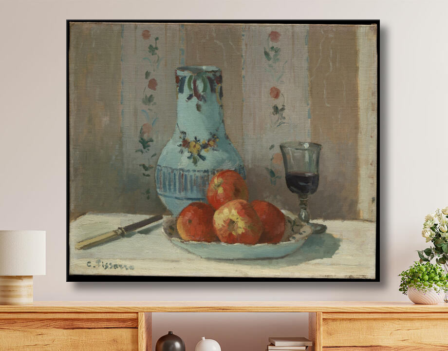 Camille Pissarro : Nature morte aux pommes et au pichet