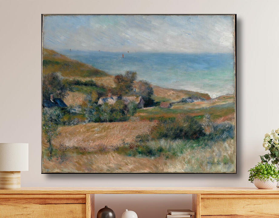 Auguste Renoir : Vue sur la côte près de Wargemont en Normandie