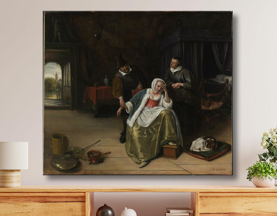 Jan Steen : La jeune fille malade d