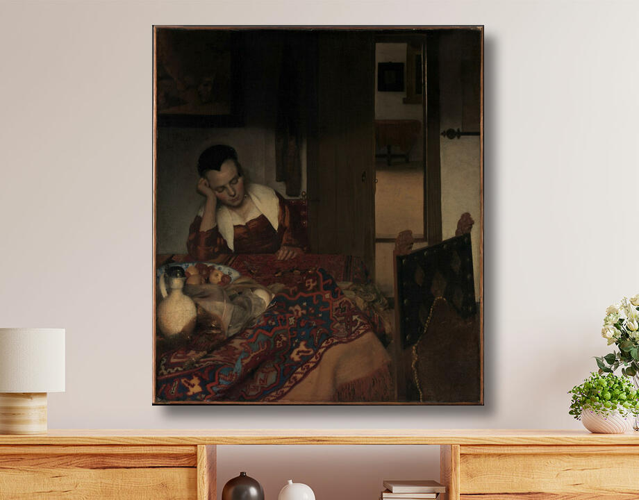 Johannes Vermeer : Une jeune fille assoupie