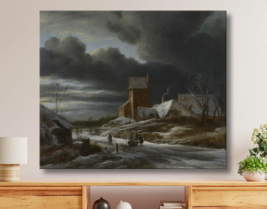 Jacob Isaacksz van Ruisdael : Paysage d'hiver