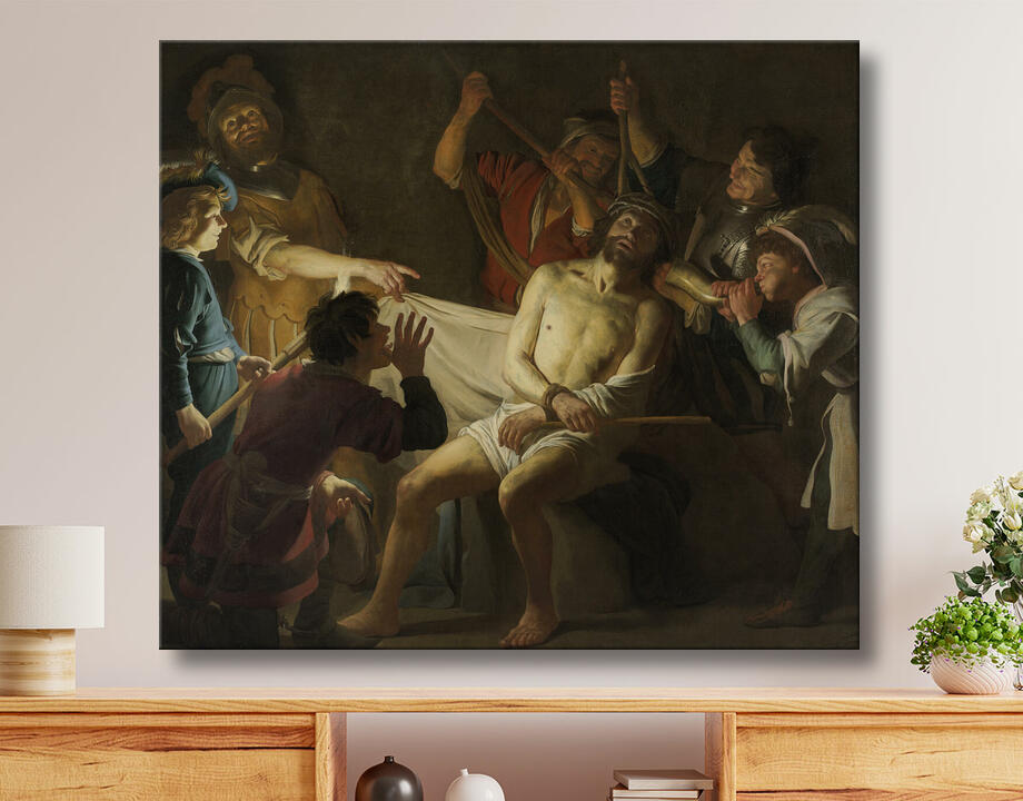 Gerard van Honthorst : Christ couronné d'épines (Matthieu 27:27-31)