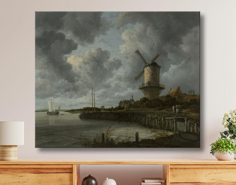 Jacob Isaacksz van Ruisdael : Le moulin à vent de Wijk bij Duurstede