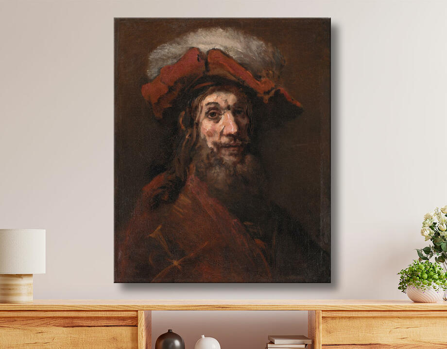 Rembrandt van Rijn : Esquisse pour Le chevalier au faucon, dit "Le Croisé"