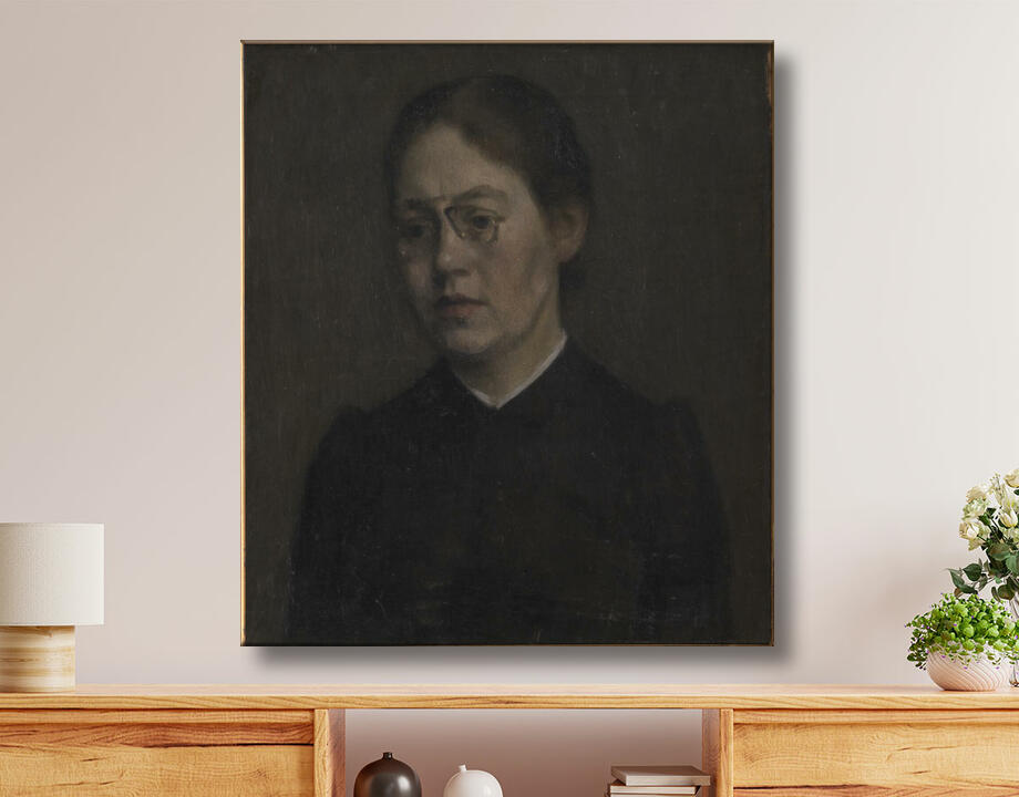 Hammershøi, Vilhelm : Le Peintre Elisabeth Wandel