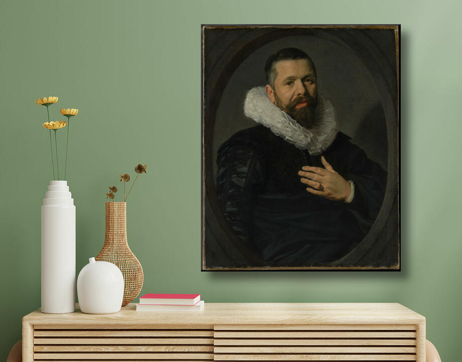 Frans Hals : Portrait d'un homme barbu avec une collerette