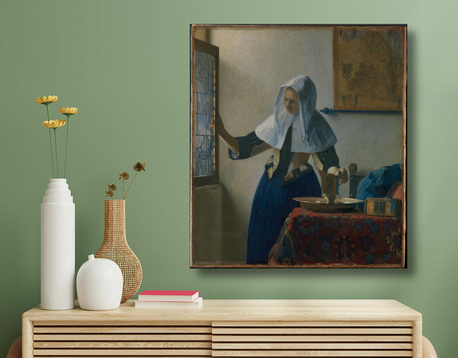 Johannes Vermeer : Jeune femme à l