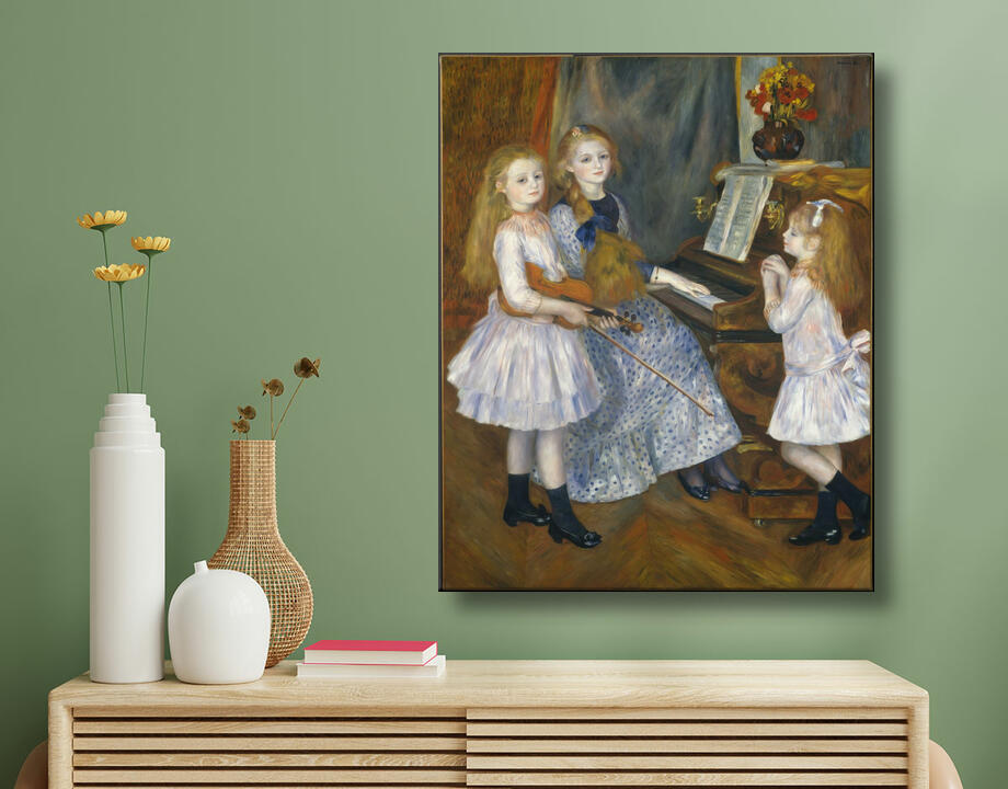Auguste Renoir : Les Filles de Catulle Mendès, Huguette (1871-1964), Claudine (1876-1937) et Helyonne (1879-1955)