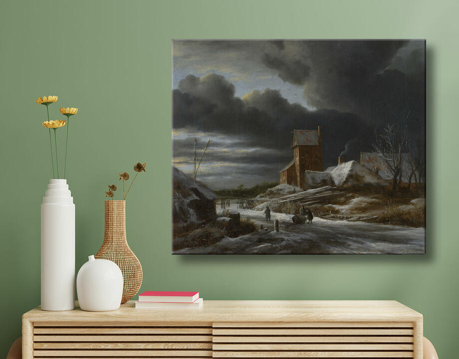 Jacob Isaacksz van Ruisdael : Paysage d'hiver