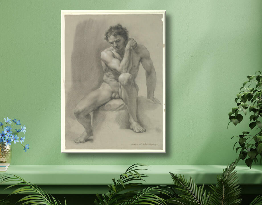 Anton Raphael Mengs : Homme nu assis