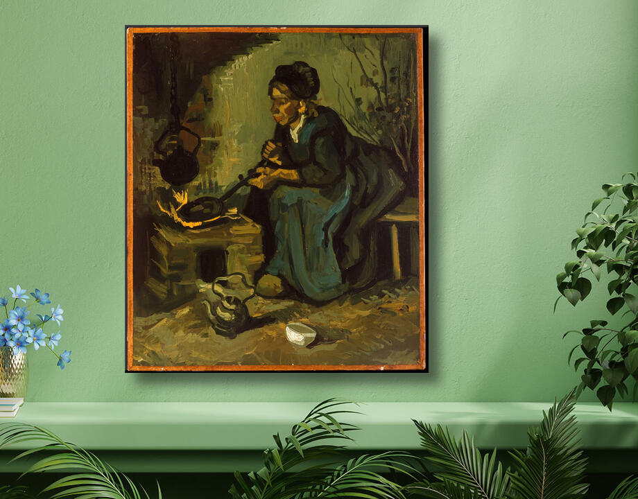 Vincent van Gogh : La cuisine paysanne par une cheminée