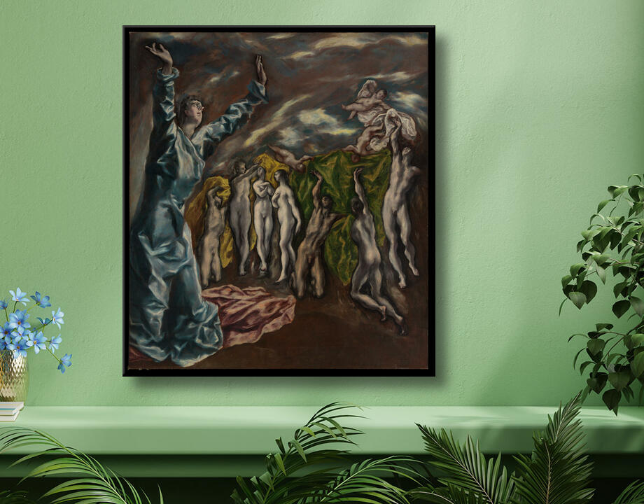 El Greco (Domenikos Theotokopoulos) : La vision de Saint Jean