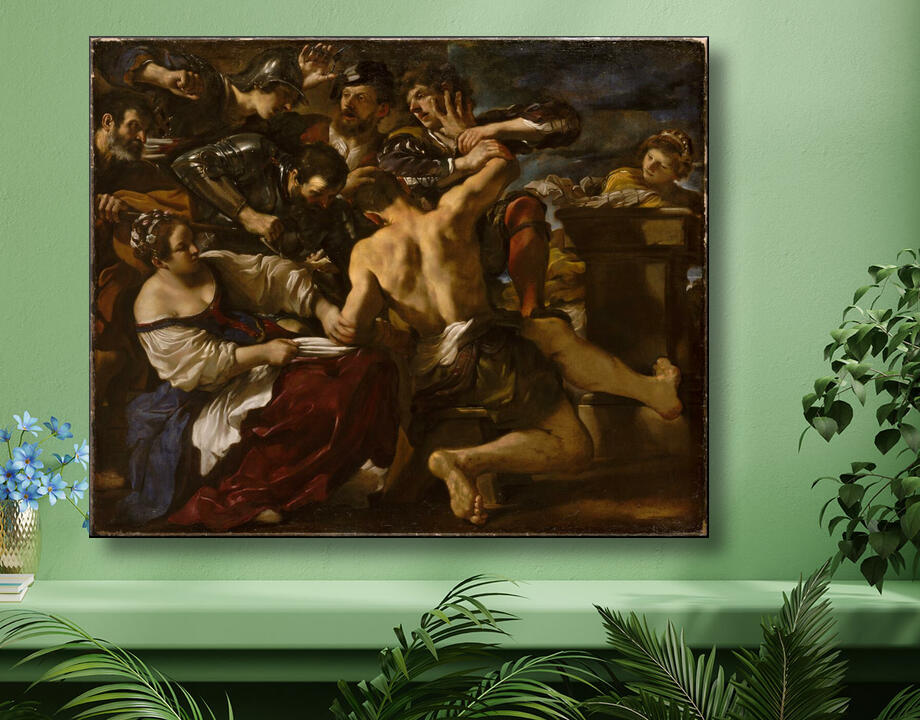 Guercino (Giovanni Francesco Barbieri) : Samson capturé par les Philistins
