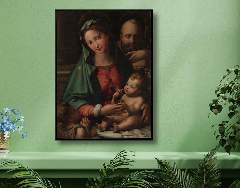 Perino del Vaga (Pietro Buonaccorsi) : La Sainte Famille avec l'Enfant Saint Jean-Baptiste