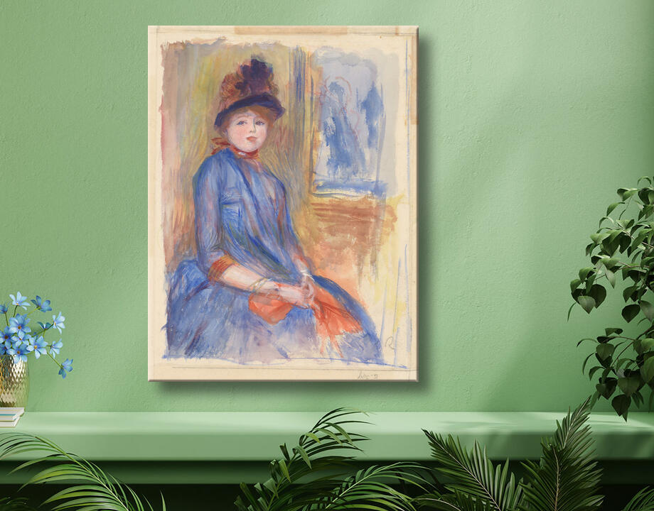 Auguste Renoir : Jeune fille en robe bleue