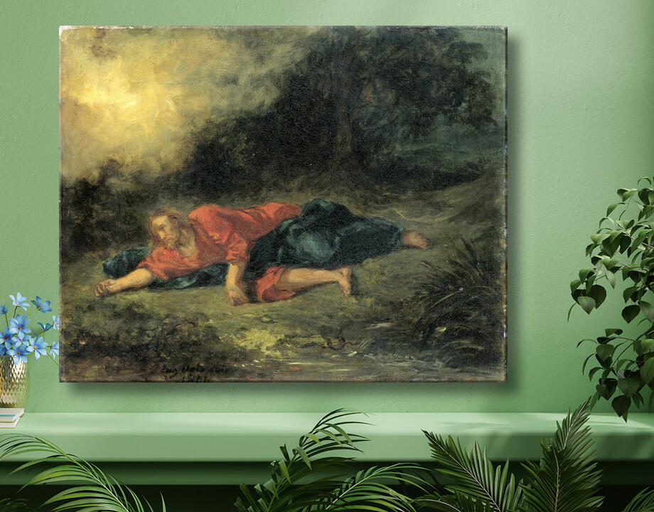 Eugène Delacroix : L'agonie au jardin