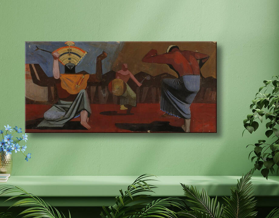 Unidentified : Croquis pour les danseurs indiens