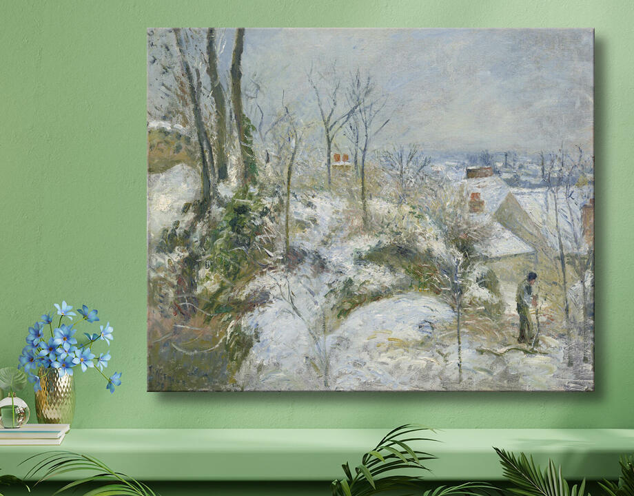 Camille Pissarro : Lapin Warren à Pontoise, Neige