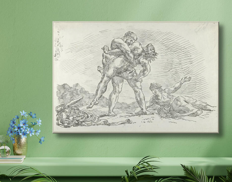 Eugène Delacroix : Hercule et Antée