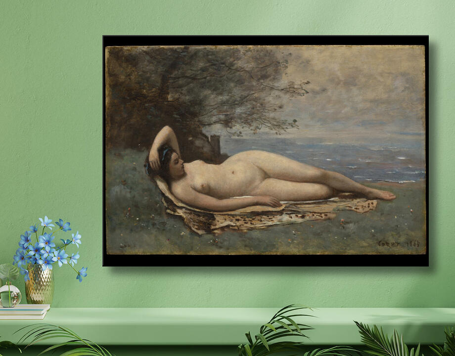 Camille Corot : Bacchante en bord de mer