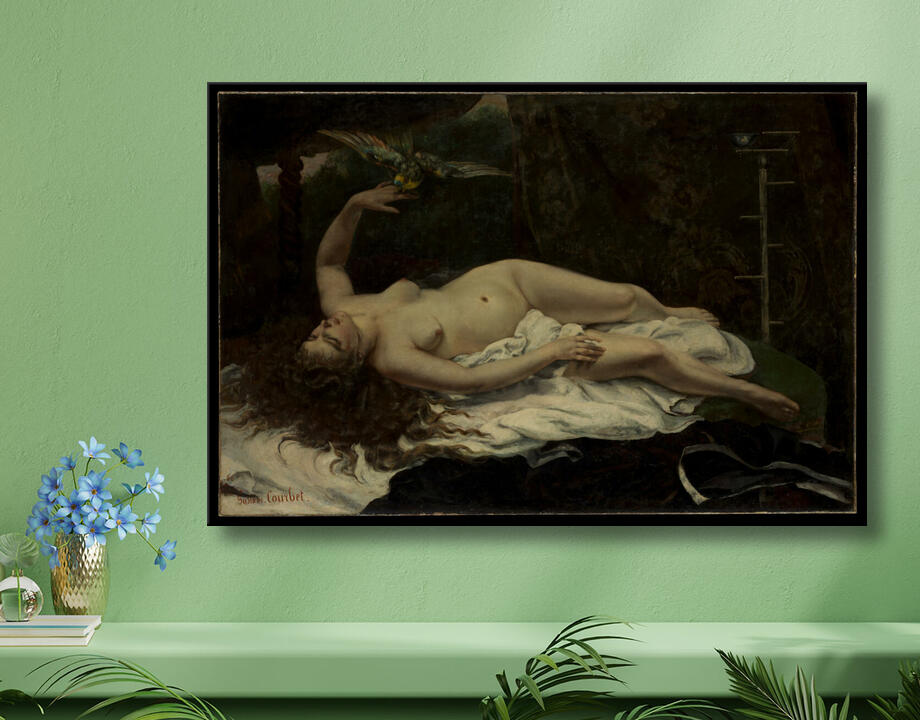 Gustave Courbet : Femme avec un perroquet