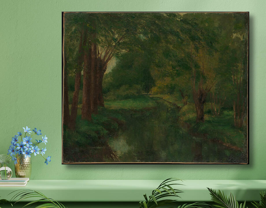 Gustave Courbet : Un ruisseau dans une clairière (peut-être « Ruisseau, vallée de Fontcouverte ; Étude »)