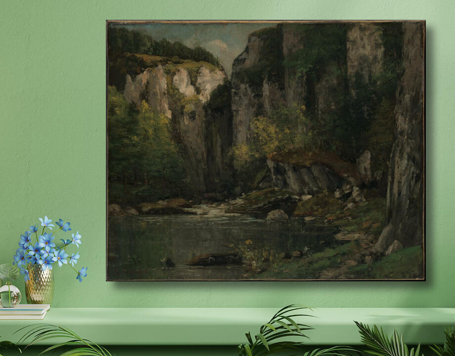 Gustave Courbet : Rivière et rochers