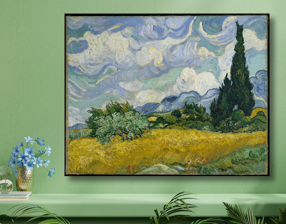 Vincent van Gogh : Champ de blé aux cyprès