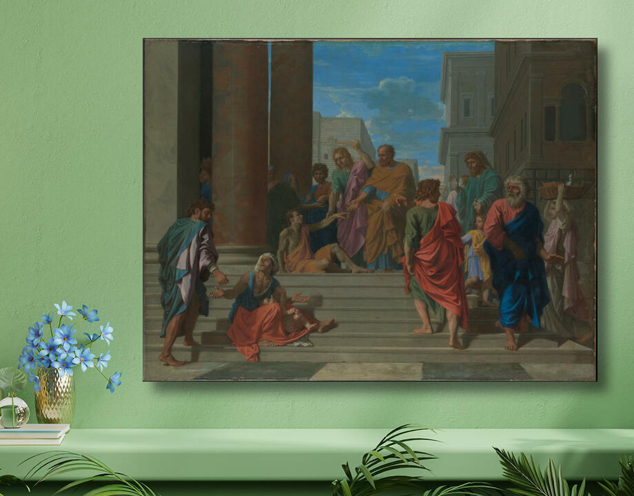 Nicolas Poussin : Saints Pierre et Jean guérissant le boiteux