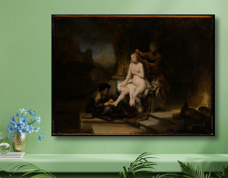 Rembrandt (Rembrandt van Rijn) : Les toilettes de Bethsabée