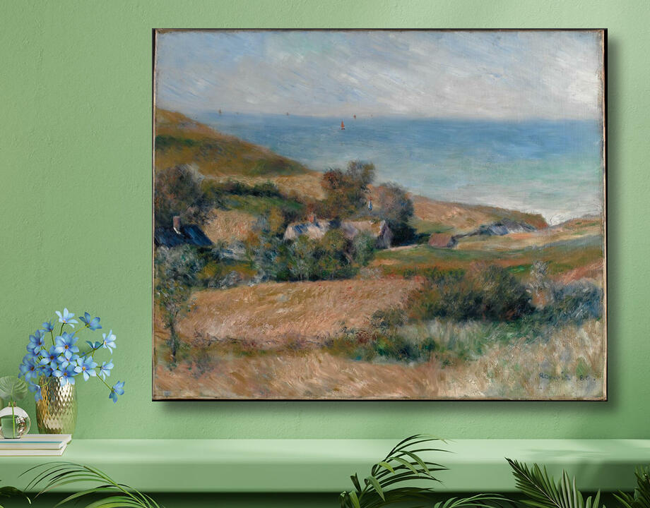 Auguste Renoir : Vue sur la côte près de Wargemont en Normandie