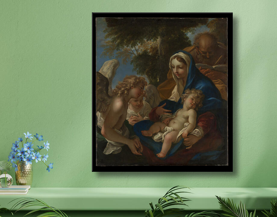 Sebastiano Ricci : La Sainte Famille avec des anges