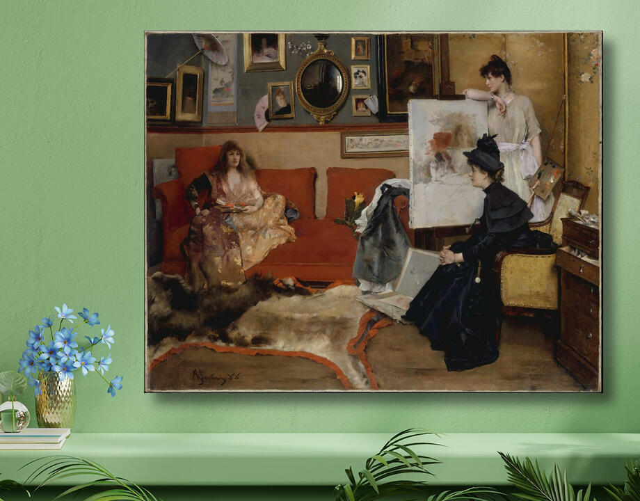 Alfred Stevens : Dans le studio