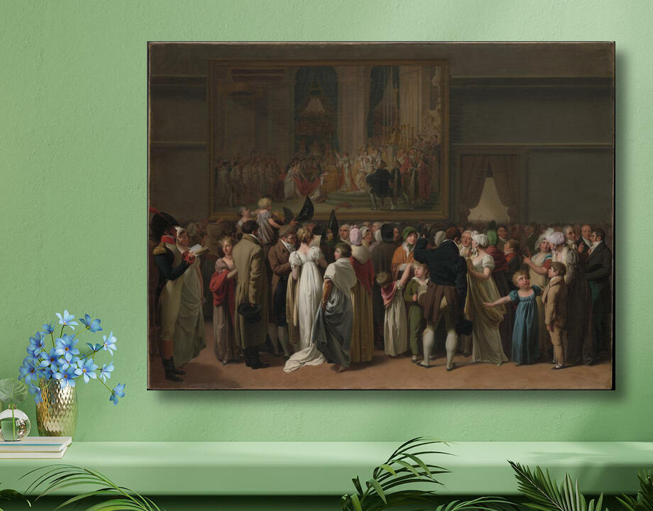 Louis Léopold Boilly : Le public regarde le « Couronnement » de David au Louvre