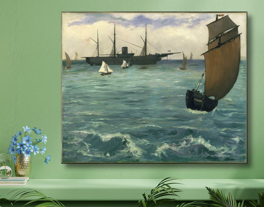 Edouard Manet : Le "Kearsarge" à Boulogne