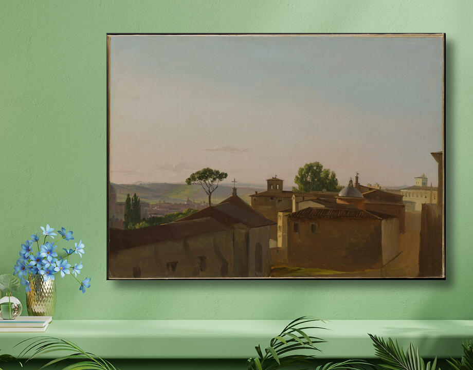 Simon Denis : Vue sur la colline du Quirinal, Rome