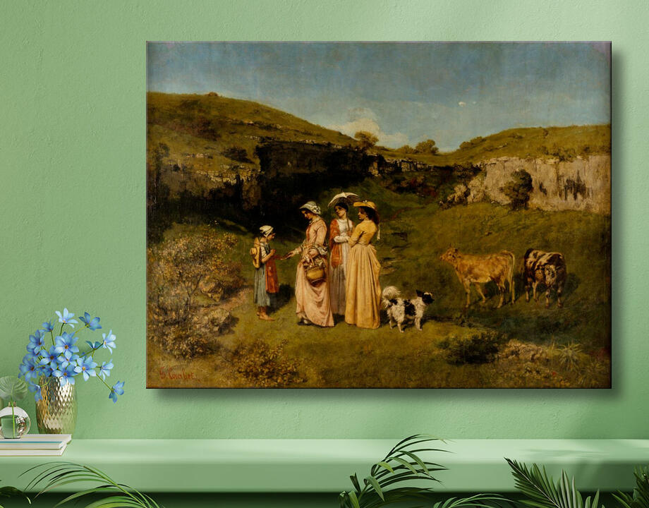 Gustave Courbet : Jeunes filles du village