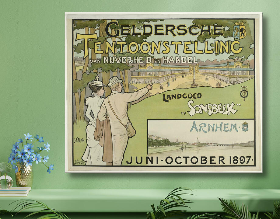 Jan Rinke : Salon de l'industrie et du commerce de Gueldre. Domaine de Sonsbeek juin-octobre 1897.