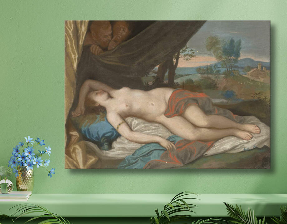 Jean-Etienne Liotard : Nymphe endormie espionnée par les satyres