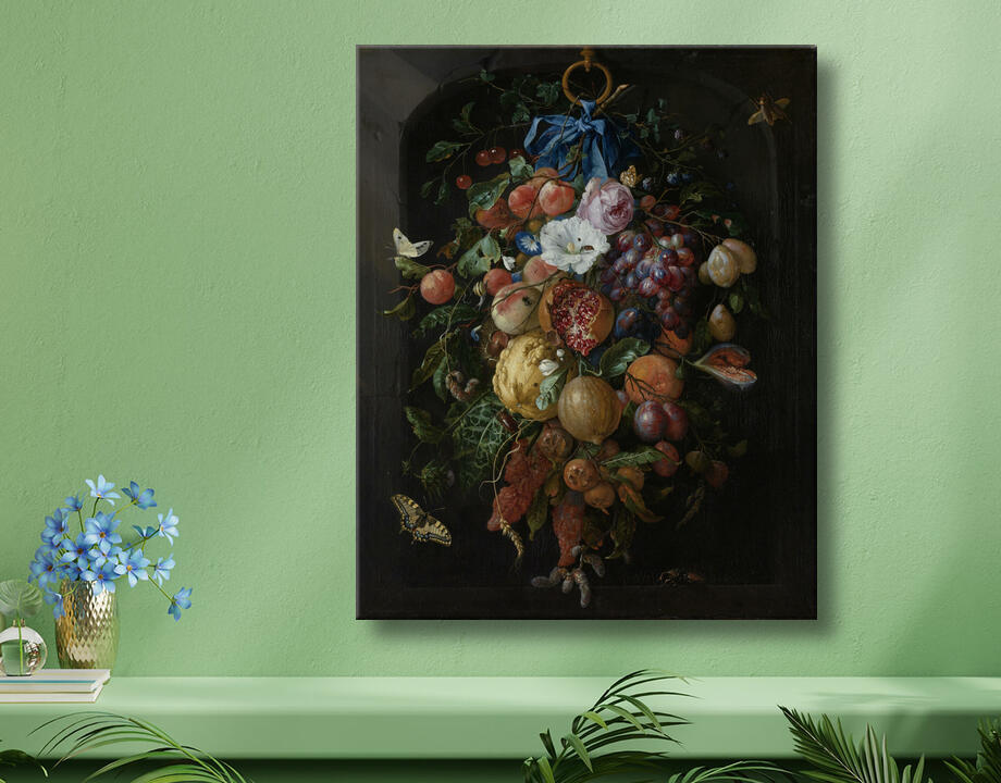 Jan Davidsz. de Heem : Guirlande de fruits et de fleurs