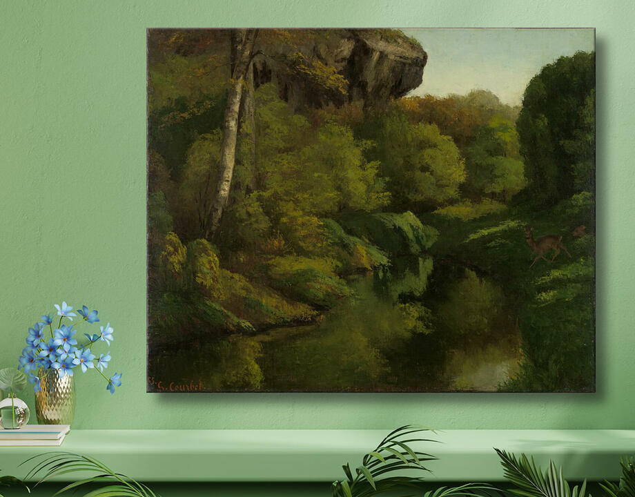 Gustave Courbet : Vue dans la forêt de Fontainebleau